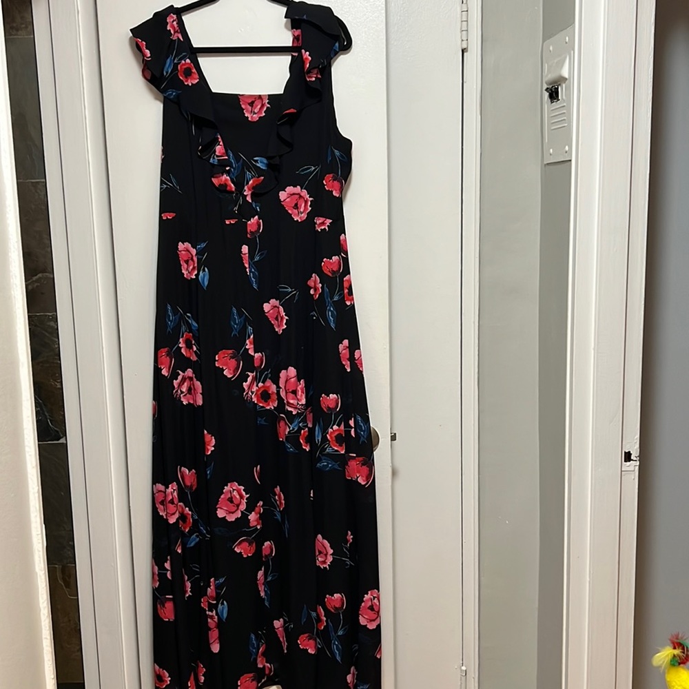 Black floral dress brand new